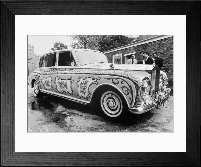 Framed Print : John Lennon's Psychedelic Rolls Royce Framed Print : John Lennon's Psychedelic Rolls Royce