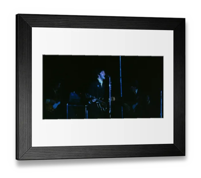 Framed Print : Beatle Paul McCartney Performing During Concert Framed Print : Beatle Paul McCartney Performing During Concert