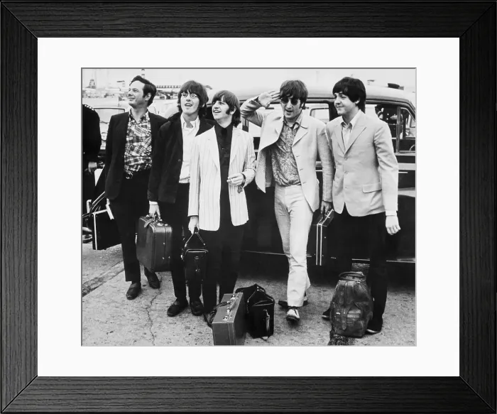 Framed Print : The Beatles Arrive in London Framed Print : The Beatles Arrive in London