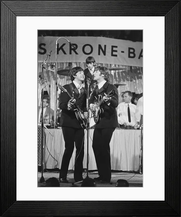Framed Print : Beatles Performing in Germany Framed Print : Beatles Performing in Germany
