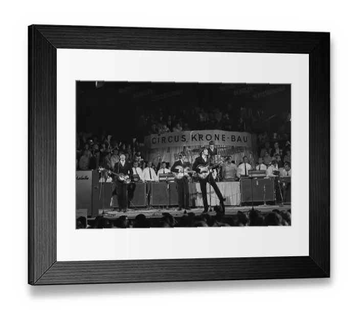 Framed Print : Beatles Performing in Germany Framed Print : Beatles Performing in Germany