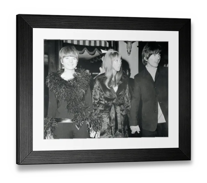 Framed Print : Cilla Black, Patti Boyd Harrison, and George Harrison Framed Print : Cilla Black, Patti Boyd Harrison, and George Harrison