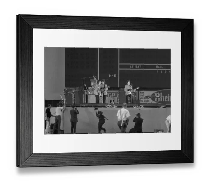 Framed Print : The Beatles Performing