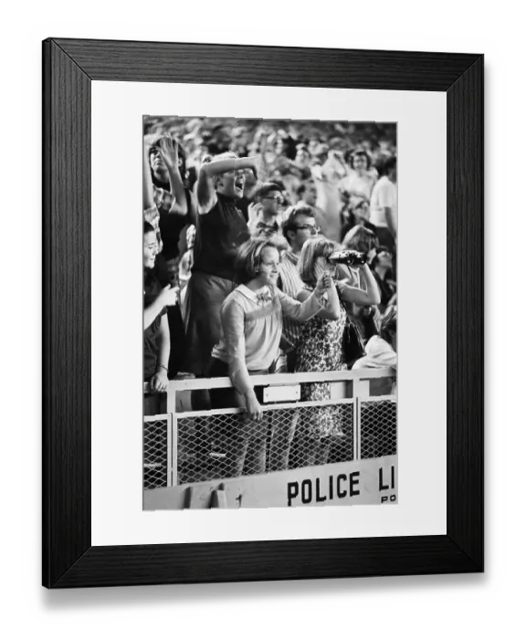 Framed Print : Audience Enthusiastically Enjoys Beatles Framed Print : Audience Enthusiastically Enjoys Beatles