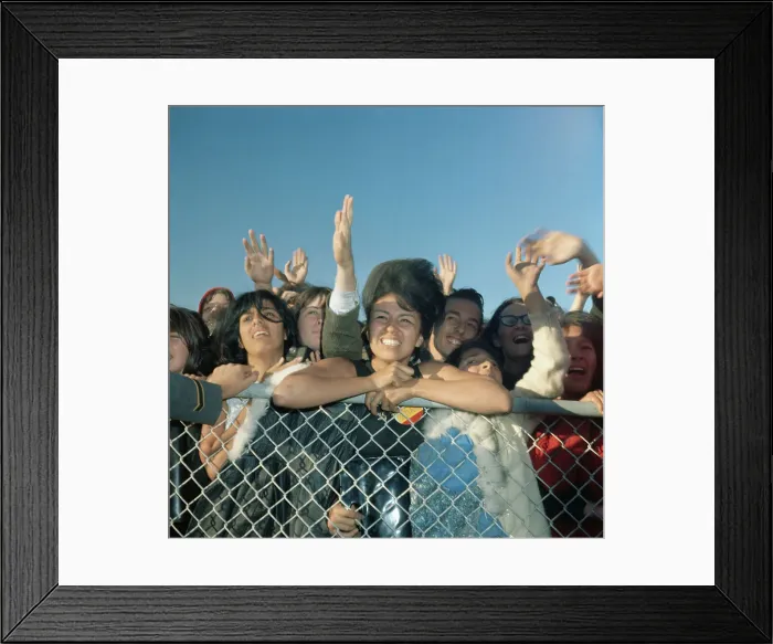 Framed Print : Fans Watching Beatles Framed Print : Fans Watching Beatles