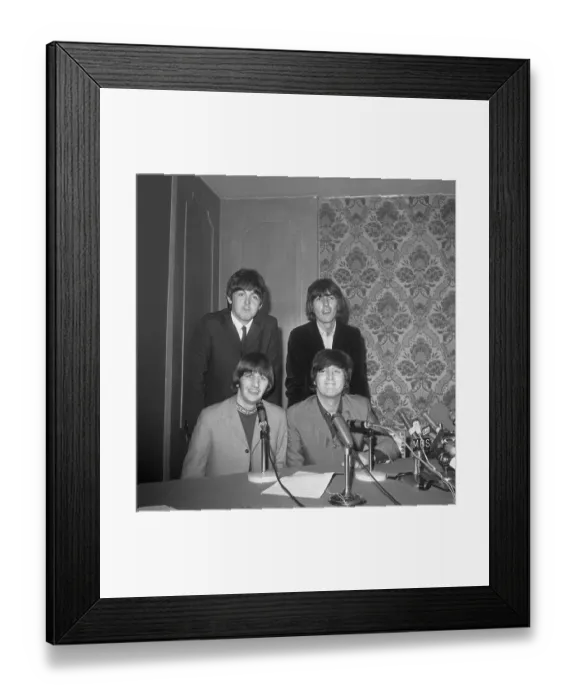 Framed Print : Beatles Smiling for Camera