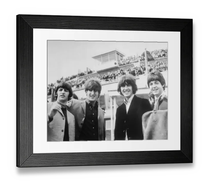 Framed Print : The Beatles at the London Airport Framed Print : The Beatles at the London Airport