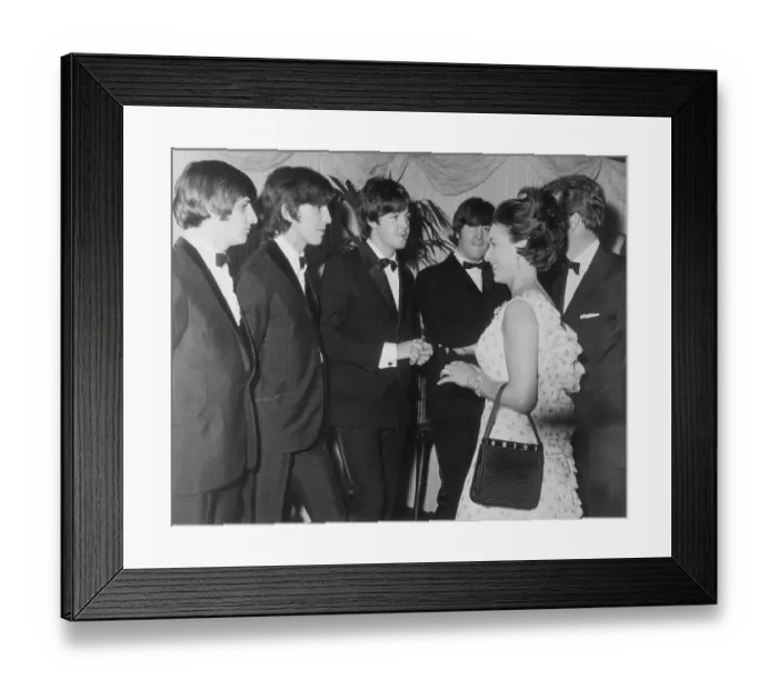 Framed Print : Princess Margaret and Lord Snowdon Meeting the Beatles Framed Print : Princess Margaret and Lord Snowdon Meeting the Beatles
