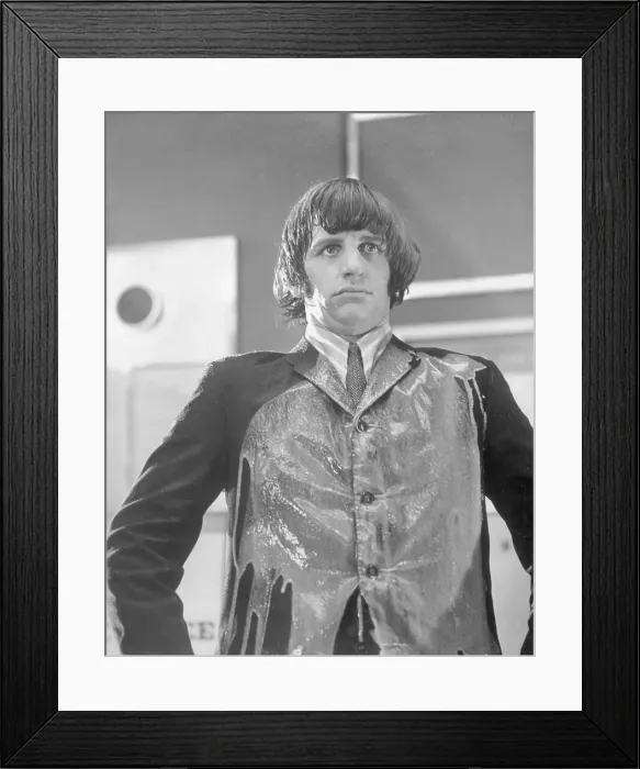 Framed Print : Ringo Starr Covered in Paint