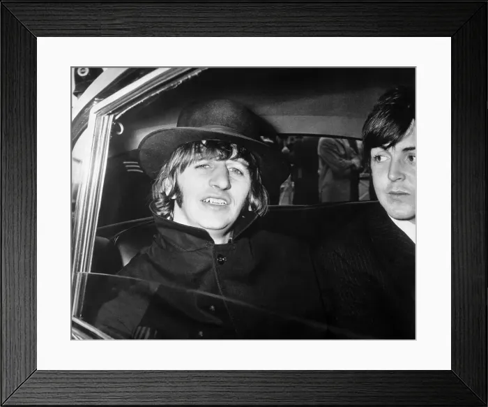 Framed Print : Ringo Starr in Limousine Framed Print : Ringo Starr in Limousine
