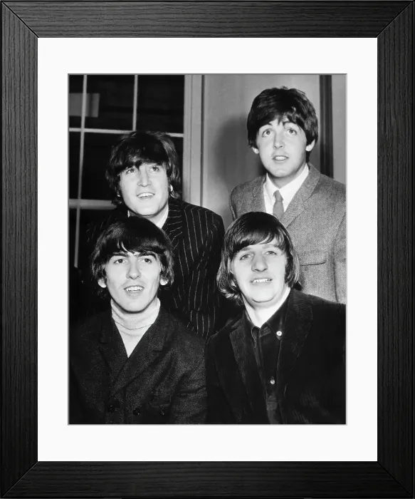 Framed Print : The Beatles In Headshoulders Pose Framed Print : The Beatles In Headshoulders Pose