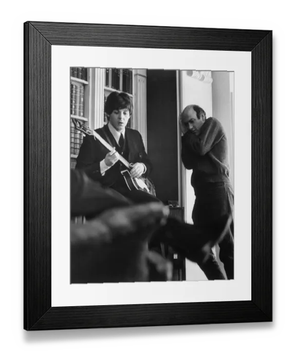 Framed Print : Paul McCartney and Richard Lester Framed Print : Paul McCartney and Richard Lester