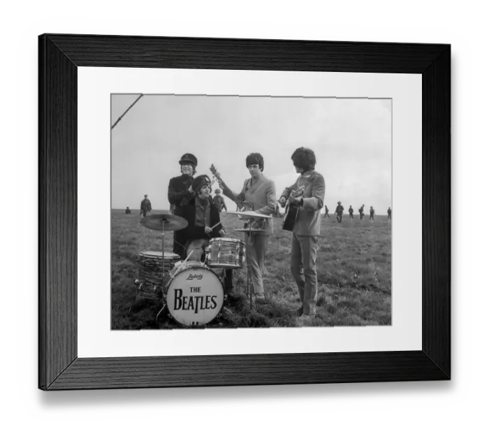 Framed Print : Beatles Playing on Salisbury Plain Framed Print : Beatles Playing on Salisbury Plain