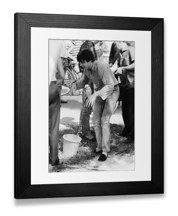 Framed Print : Paul McCartney with Dripping Hands Framed Print : Paul McCartney with Dripping Hands