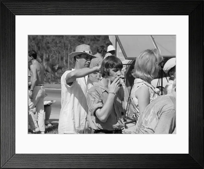 Framed Print : Ringo Starr During Movie Preparations Framed Print : Ringo Starr During Movie Preparations