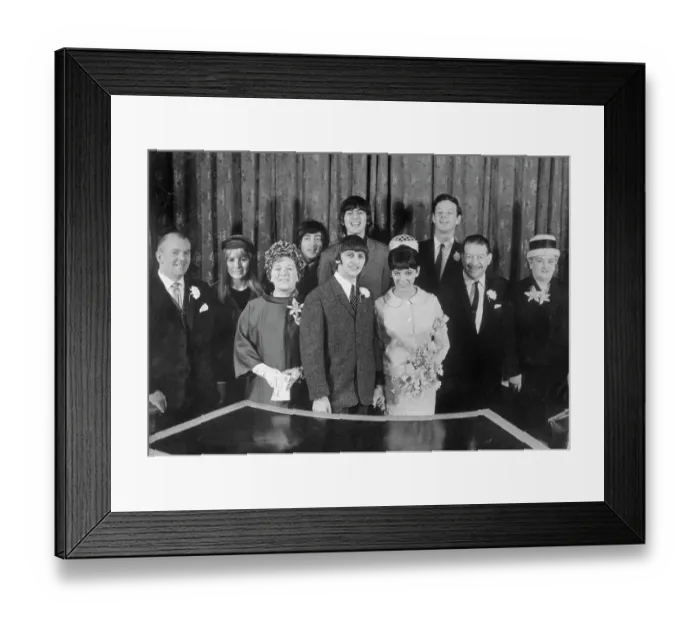 Framed Print : Ringo Starr and Maureen Starkey on Their Wedding Day Framed Print : Ringo Starr and Maureen Starkey on Their Wedding Day