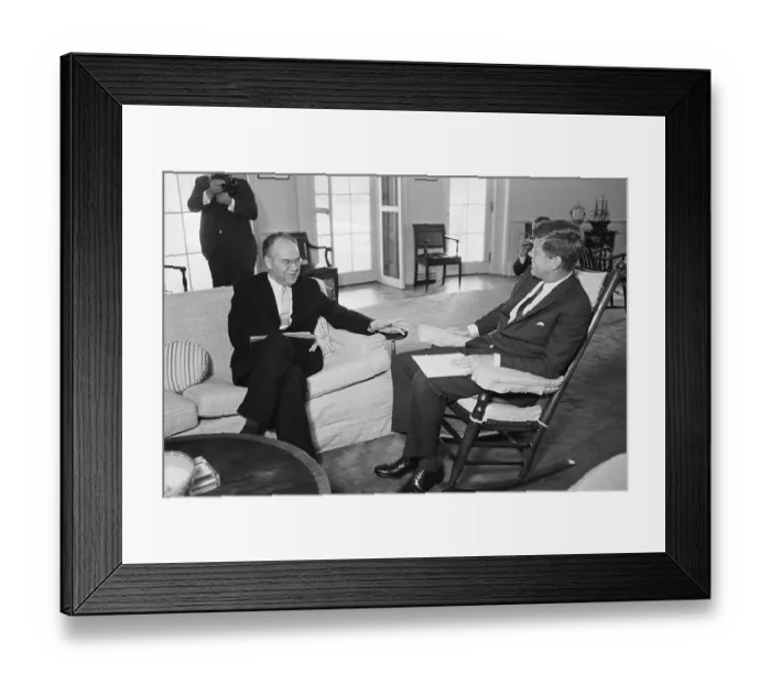Framed Print : President Kennedy and Ambassador Dobrynin Framed Print : President Kennedy and Ambassador Dobrynin