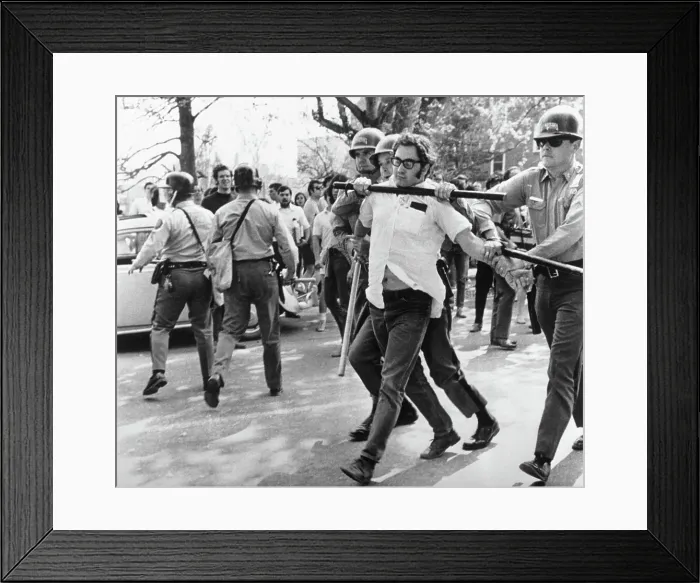 Framed Print : Police Arrest University Of Maryland Student Protestor Framed Print : Police Arrest University Of Maryland Student Protestor