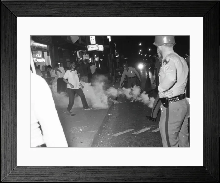 Framed Print : Tear Gas Fired At University of Maryland Demonstrators Framed Print : Tear Gas Fired At University of Maryland Demonstrators