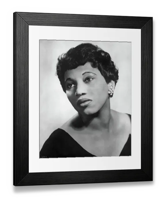 Framed Print : Leontyne Price in Pensive Pose Framed Print : Leontyne Price in Pensive Pose