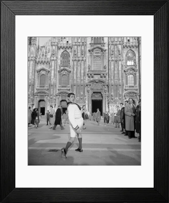 Framed Print : Adriano Celentano Imitating Jerry Lewis Framed Print : Adriano Celentano Imitating Jerry Lewis
