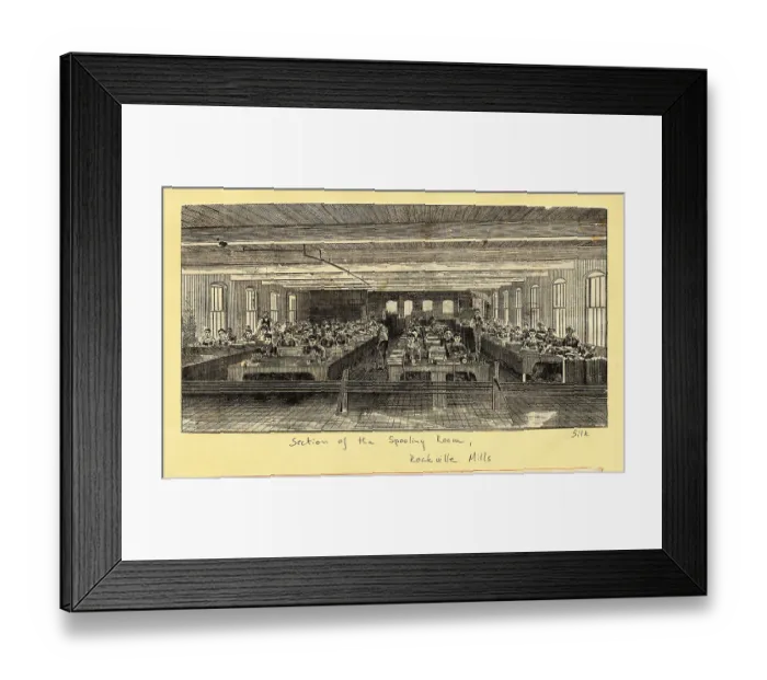 Framed Print : Children Working in Spooling Room at Rockville Mills Framed Print : Children Working in Spooling Room at Rockville Mills