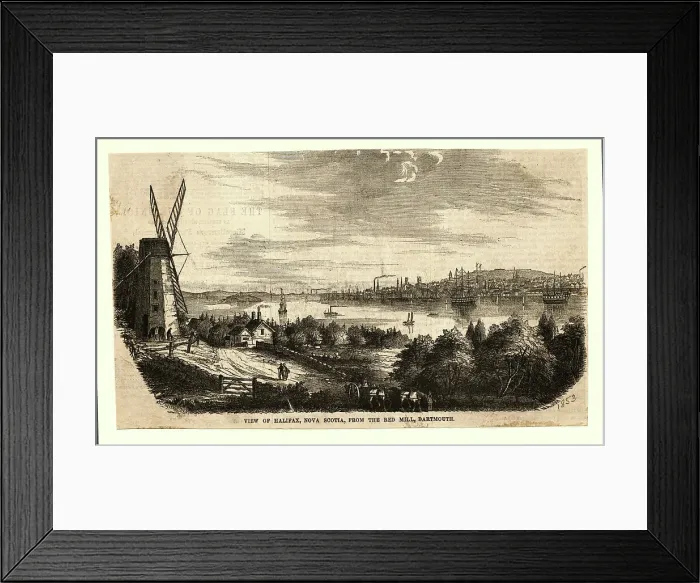 Framed Print : Pedestrians and Wagon Near Windmill Framed Print : Pedestrians and Wagon Near Windmill