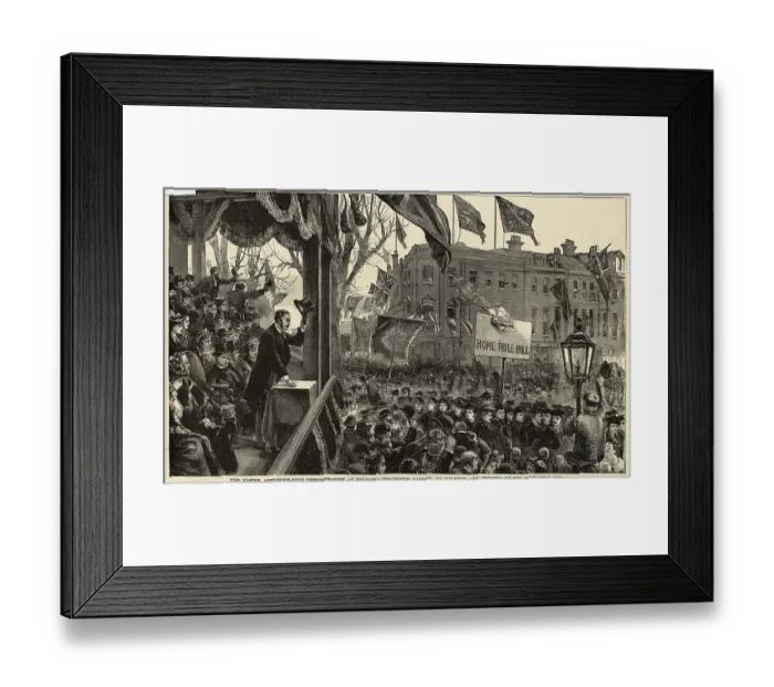 Framed Print : Arthur Balfour Conducting a Belfast Demonstration Framed Print : Arthur Balfour Conducting a Belfast Demonstration