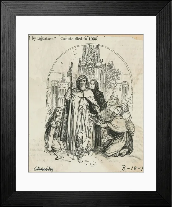Framed Print : Disadvantaged Citizens Asking for Money Framed Print : Disadvantaged Citizens Asking for Money