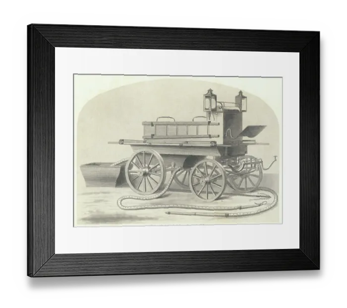 Framed Print : London Brigade Fire Engine Framed Print : London Brigade Fire Engine