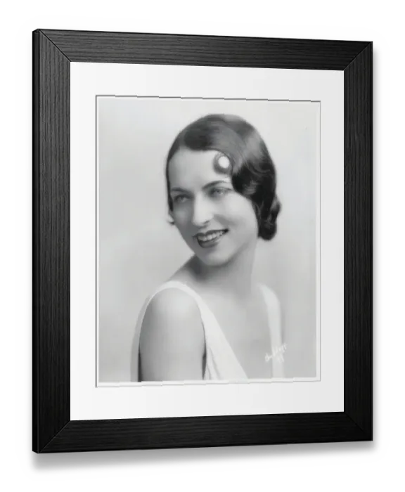 Framed Print : Agnes Moorehead Smiling