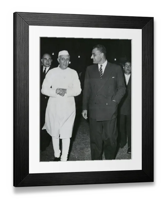Framed Print : Pandit Nehru and Colonel Nassar Framed Print : Pandit Nehru and Colonel Nassar