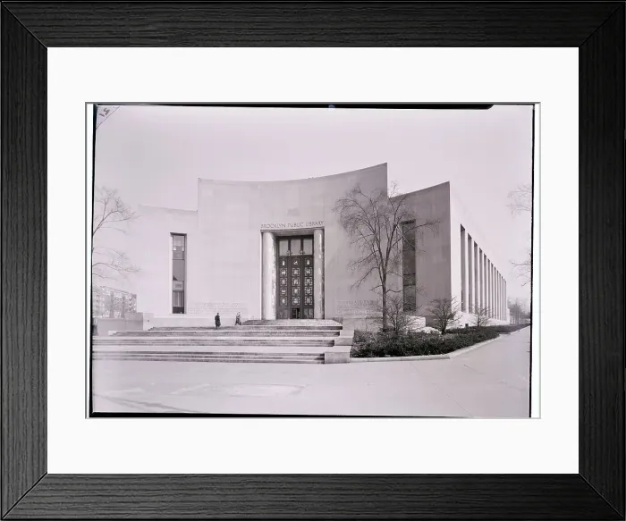 Framed Print : Brooklyn Public Library Framed Print : Brooklyn Public Library