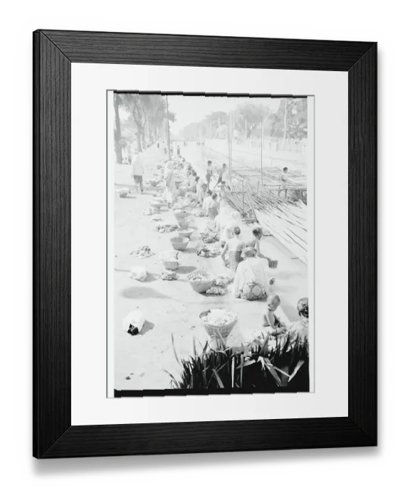 Framed Print : Women Washing Clothes in Canal Framed Print : Women Washing Clothes in Canal