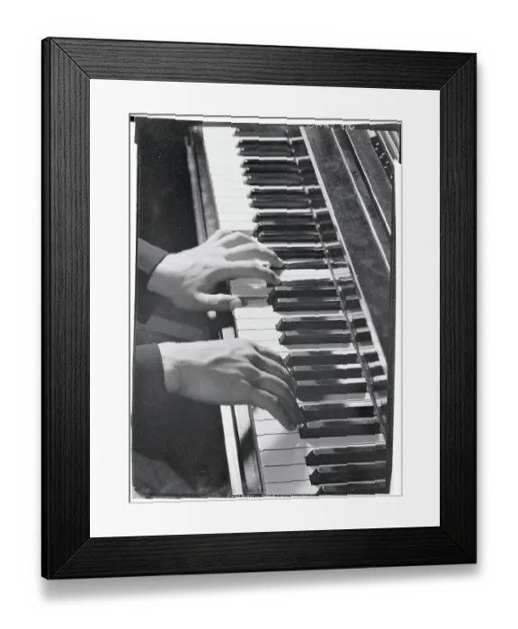Framed Print : Hands Playing Keys of Piano Framed Print : Hands Playing Keys of Piano