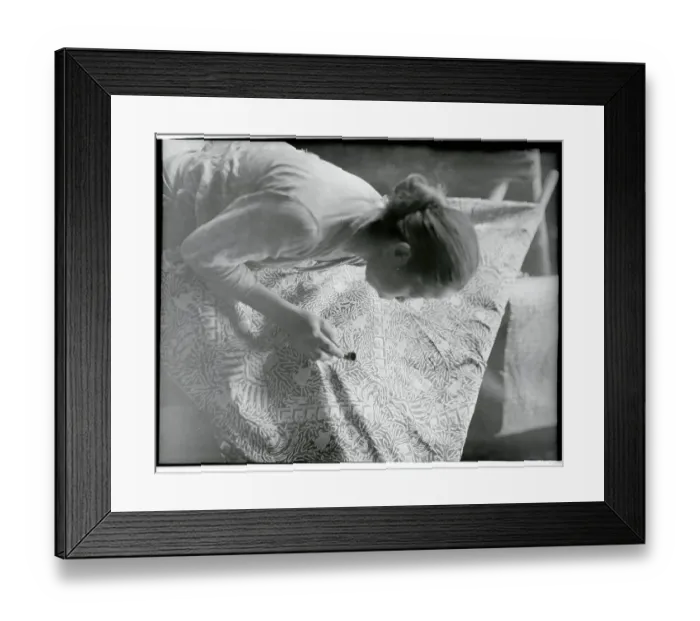 Framed Print : Woman Making Batik Framed Print : Woman Making Batik