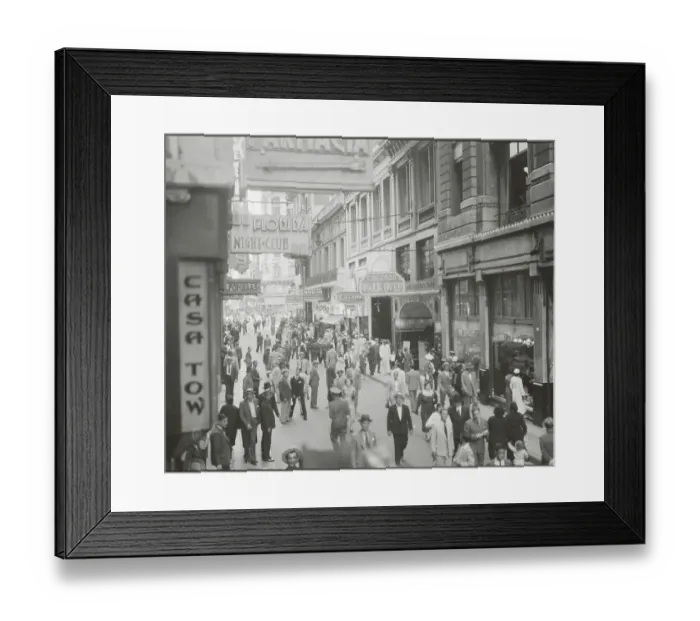 Framed Print : View of Calle Florida in Buenos Aires Framed Print : View of Calle Florida in Buenos Aires