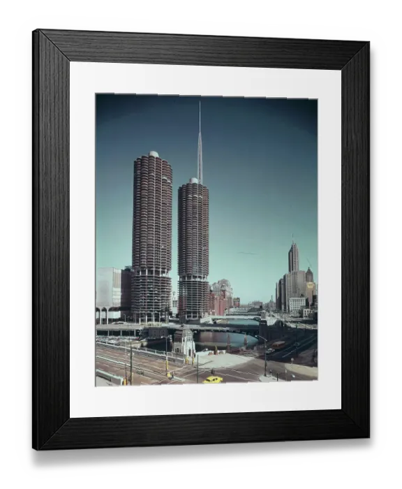 Framed Print : Marina Towers Framed Print : Marina Towers