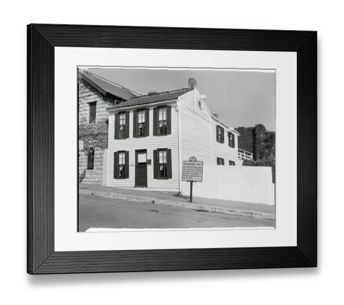 Framed Print : View of Large Well Kept House Framed Print : View of Large Well Kept House