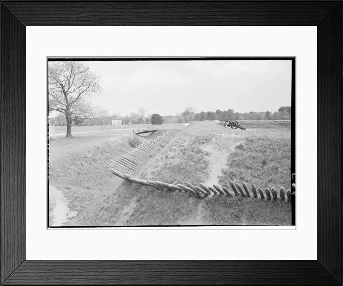Framed Print : Redoubts at Yorktown Framed Print : Redoubts at Yorktown