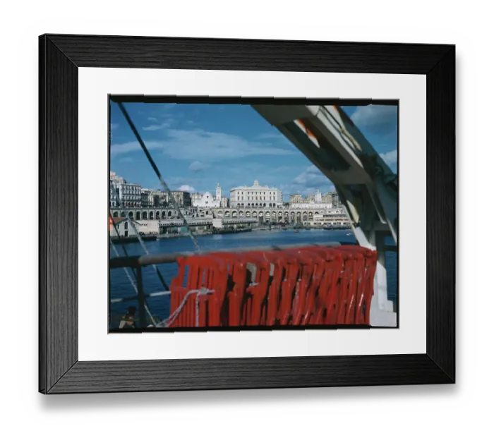Framed Print : View of Harbor of Algiers Framed Print : View of Harbor of Algiers