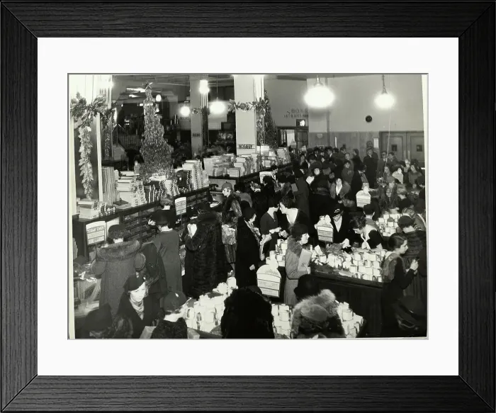 Framed Print : Shoppers In Nyc Department Store Framed Print : Shoppers In Nyc Department Store