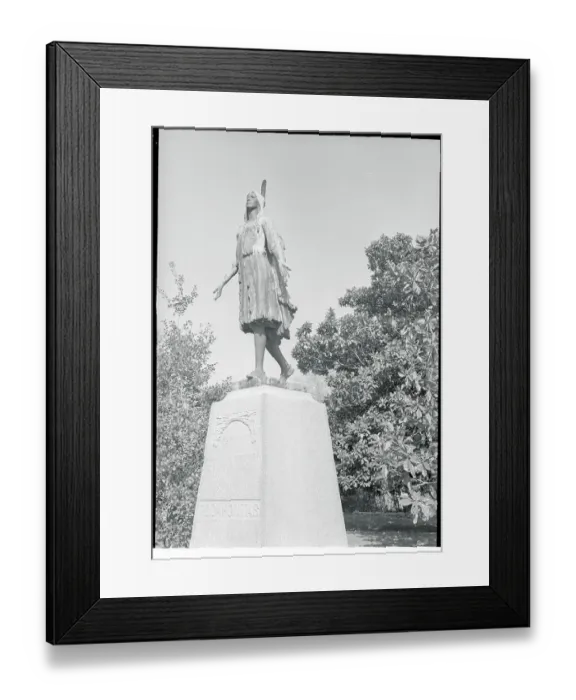 Framed Print : Statue of Pocahontas Framed Print : Statue of Pocahontas
