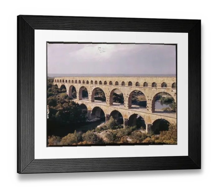 Framed Print : View of Pont Du Gard Framed Print : View of Pont Du Gard