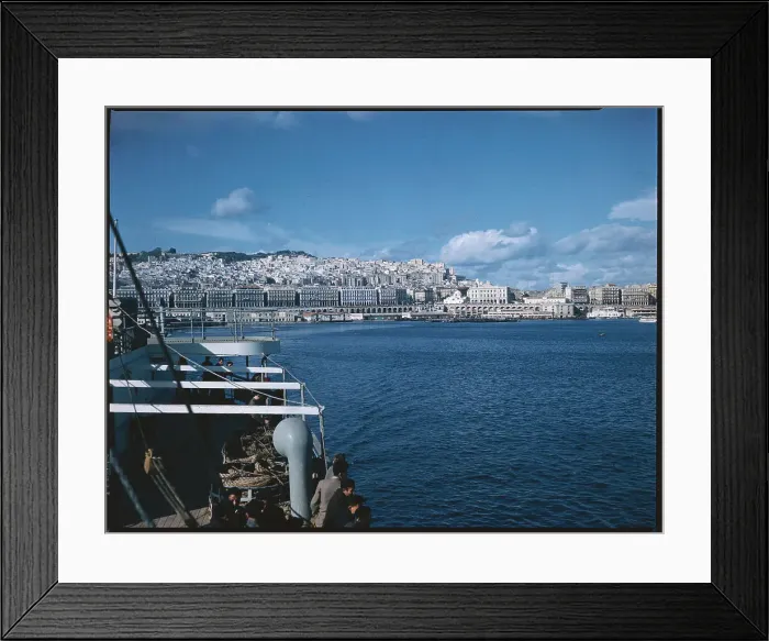 Framed Print : View of Algiers and Harbor Framed Print : View of Algiers and Harbor