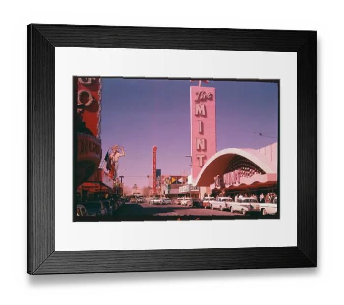 Framed Print : Fremont Street and Stores Framed Print : Fremont Street and Stores