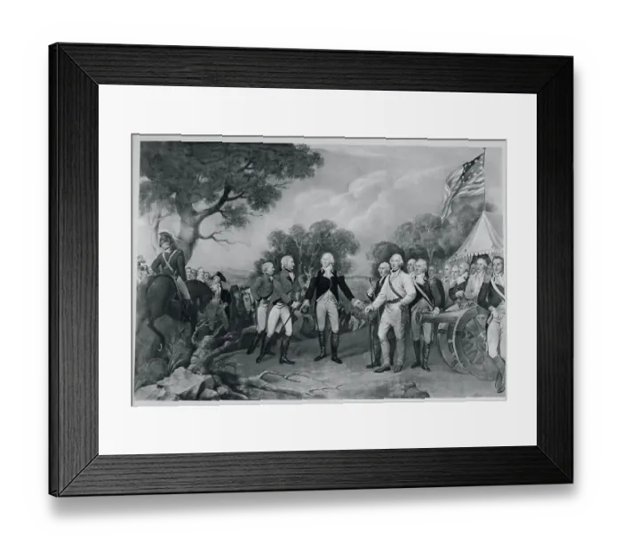 Framed Print : Lithograph of The Surrender of General Burgoyne Framed Print : Lithograph of The Surrender of General Burgoyne