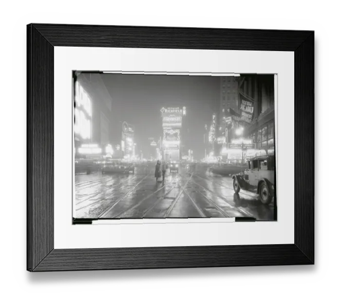 Framed Print : Times Square in the Rain and at Night Framed Print : Times Square in the Rain and at Night