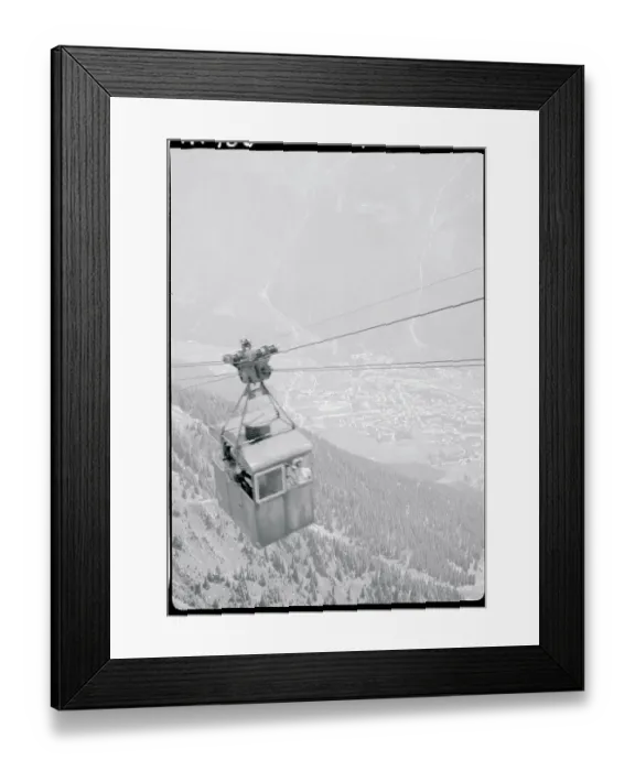 Framed Print : Aerial View of Chamonix and the French Alps from Brevent Cableway Cablecar Framed Print : Aerial View of Chamonix and the French Alps from Brevent Cableway Cablecar