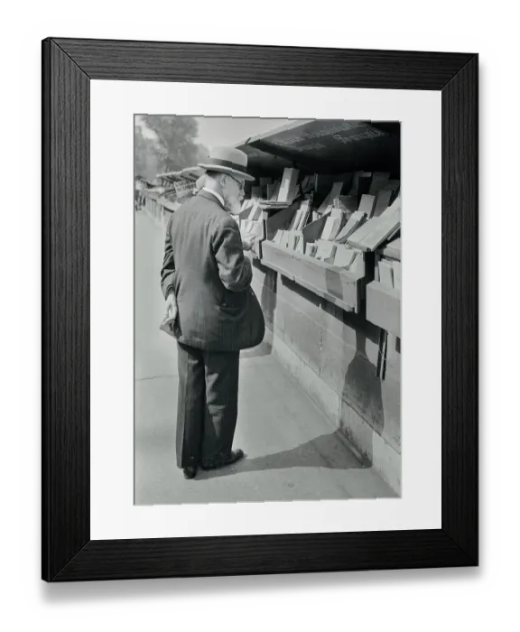 Framed Print : Browser at Book Stalls Framed Print : Browser at Book Stalls